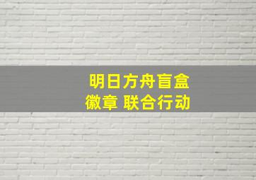 明日方舟盲盒徽章 联合行动